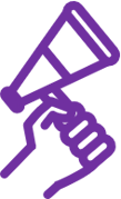 megaphone purple
