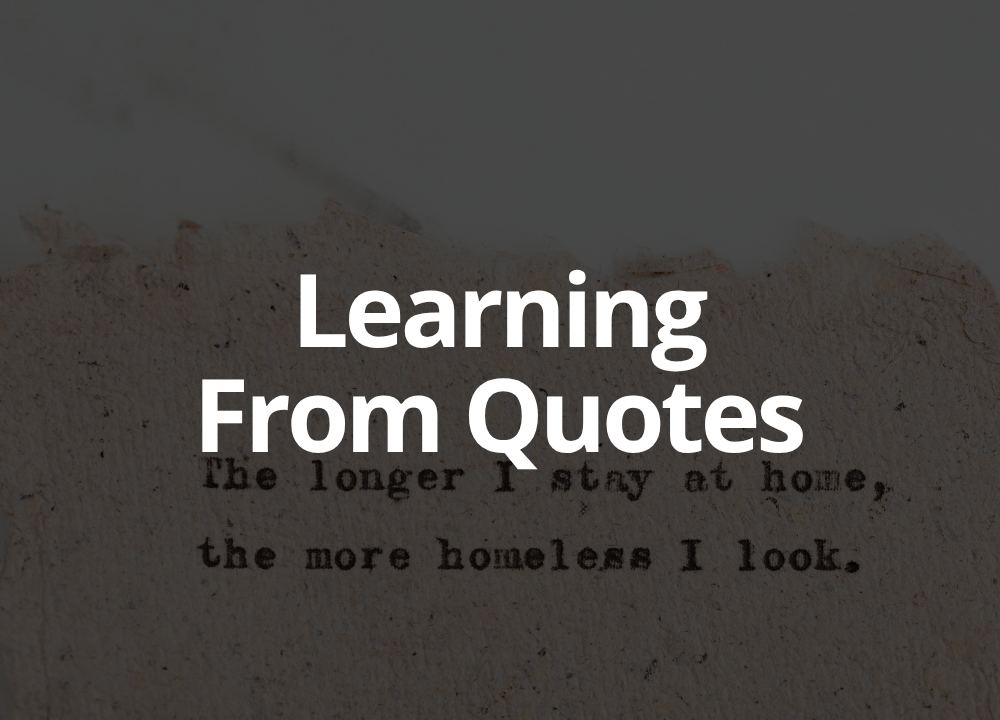 Learning from quotes