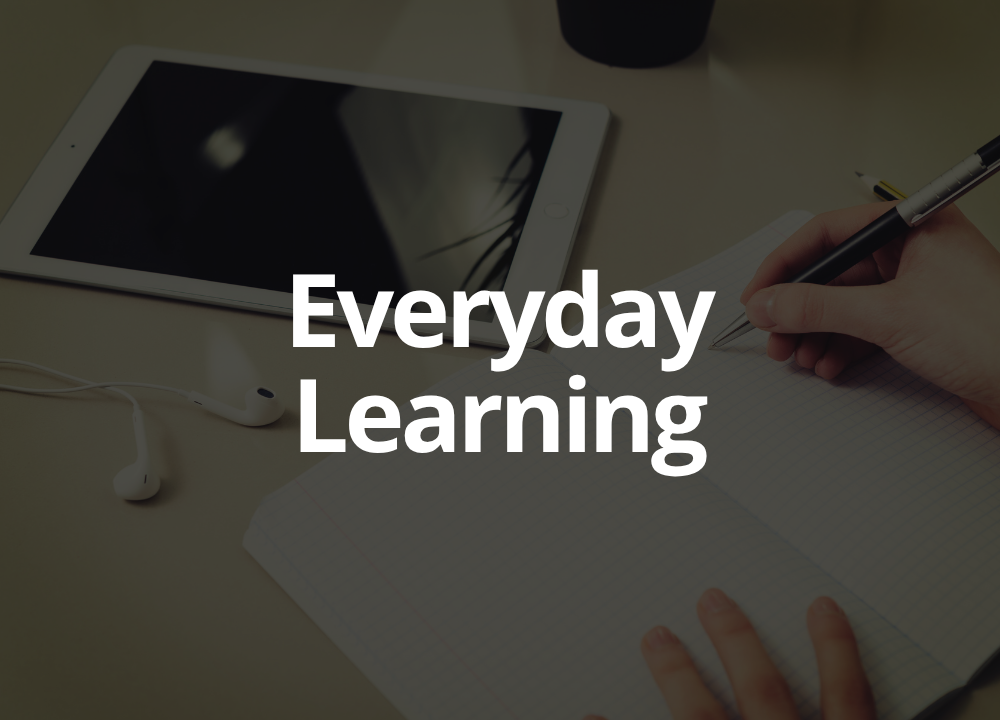 What You Can Learn From Everyday Learning