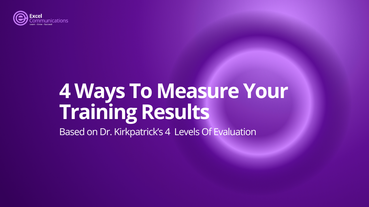 title slide 4 ways of training evaluation