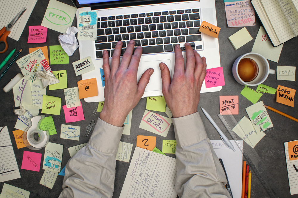 Messy desk